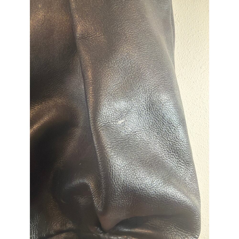 Kate Landry Black Leather Hobo Purse - Picture 5 of 8